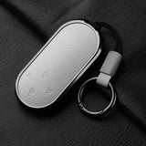 Aluminum Alloy Goatskin Car Key Case Cover For Aito M9 2024