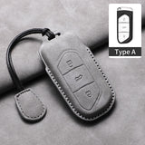 Car Remote Key Case Cover For Voyah Free Dream Phev i-Land 2024 Sheep Suede Key Case Shell Fob Protective Keychains Accessories