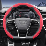 Sports Suede Steering Wheel Cover for Audi Models