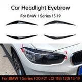 BMW 1 Series F20 F21 LCI 118i 120i 15-19 Car Headlight Eyebrow Decal Sticker Car Exterior Accessories Exterior Accessories OE