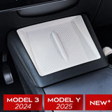 For Tesla Model Y Launch 2025 Model 3 2024 Highland Wireless Charging Silicone Pad Center Control Bottom Mat Car Interior Acc