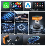 2in1 Wireless CarPlay Android Auto Adapter Universal CarPlay Adapter AKAMATE
