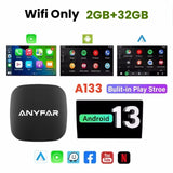 Wireless CarPlay and Android Auto AI Box Adapter for Cars