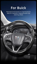 Carbon Fiber Steering Wheel Cover with Quick-Release for Buick Encore GX Car Interior Accessory Hocasen