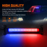 40 LED Strobe Warning Light 27 Modes Universal fit Car Interior Accessory MAGIC COLORM