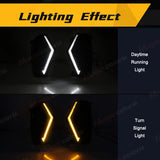 LED DRL Fog Lights Turn Signal for RAV4 2019-2024 Car Interior Accessory MAGIC COLORM