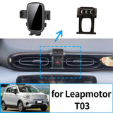 Stable Clip-On Screen Phone Mount for Leapmotor T03 Car Phone Holder CATUSIKI