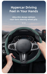 Universal Breathable Leather Steering Wheel Cover