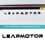 For Leapmotor C10 Car Blackening Modification Logo Letters Front Rear Badges Modification Sticker