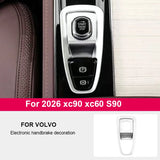 Electronic Handbrake Cover for Volvo XC90 S90 Car Interior Accessory LINGLUYANG WHITE 2026 xc90