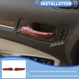 Interior Trim Cover Red Carbon Fiber for Chrysler 300C Car Interior Accessory HEBE