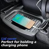 Rear Seat Storage Box for Tesla New Model Y 2025-2020 Launch Juniper Organizer Bins Backseat Trash Can Garbage Bag Tray Inter