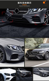For Mercedes Benz E Class E300L E43 AMG E200L 16-20 Car Front Wind Knife Sticker Optimized Airflow Exterior Accessories Exter