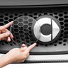 Transparent Grill Emblem Cover for Smart Fortwo 2015+