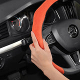 Premium Suede Steering Wheel Cover for Skoda Models Car Interior Accessory Hocasen