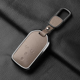 Metal and Leather Car Key Case Cover for Honda CRV and Civic Models