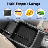 BYD M6 2024 2025 Center Console Armrest Storage Box Car Central Tray Organizer Accessories Stowing Tidying Black Car Interior