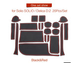 Suzuki SOLIO D2 Anti-Slip Gate Slot Cup Mat Non-Slip Door Groove Pad Interior Accessories Rubber Coaster Car Interior Accesso