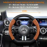 Suede Carbon Steering Wheel Cover for Mercedes