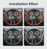 Ram Wave-Shaped Breathable Leather Wheel Cover