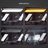 LED Headlights Sequential Signal for Mustang 2015 Car Interior Accessory Vland
