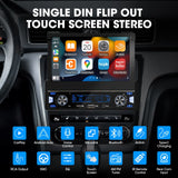 7-inch Single Din CarPlay Stereo for Universal Cars Android Head Unit AKAMATE
