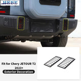 Fog Lamp Cover Iron for Jetour Traveler T2 2023+ Protective Frames HEBE