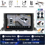 2K QLED Android 15 Multimedia Head Unit for Toyota Highlander 2013-2018