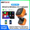 Orange CarPlay Dongle Wireless Adapter for Universal OEM Radios