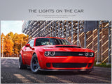 Dual Beam Projector Headlights RGB for Challenger 08-14 Car Interior Accessory Vland