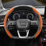 Audi Anti-Slip Suede Steering Wheel Cover Set