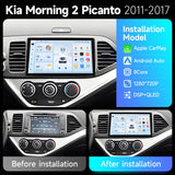 Android 15 Head Unit Navigation for Kia Picanto 2011–2016 Android Head Unit JIUYIN