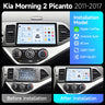 Android 15 Head Unit Navigation for Kia Picanto 2011–2016
