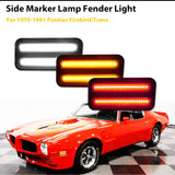 LED Side Marker Lights Smoked for Pontiac Firebird 1970 LED Ambient Light iJDM