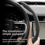 Anti-Slip Suede Wheel Cover for Land Rover Car Interior Accessory Hocasen