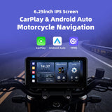 6.25" CarPlay GPS with TPMS for Universal Motorcycles Android Head Unit EKIY