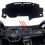 Natural Fiber Dashboard Cover Mat for Nissan Leaf 2017–2023 Dashboard Mat CATUSIKI Left Rudder
