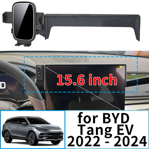 Stable Clip-On Screen Phone Holder for BYD Tang EV 2022-2024 Car Phone Holder CATUSIKI