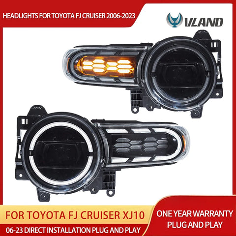 LED Projector Headlights for FJ Cruiser Car Interior Accessory vland