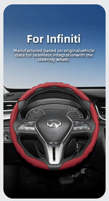 Wave-Shaped Sport Leather Cover for Infiniti Car Interior Accessory Hocasen