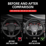 Suede Carbon Fiber Cover for Dodge Ram Car Interior Accessory Hocasen