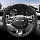 Breathable Leather Steering Wheel Cover for Genesis