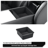 Smabee for Tesla Model Y Launch 2025 Juniper/Model 3 Highland Car Center Console Armrest Storage Box Tray Accessories Tidying