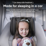 Child Car Headrest with Memory Foam - Ergonomic 360° Adjustable Side Pads for Car Travel Car Interior Accessory OEM