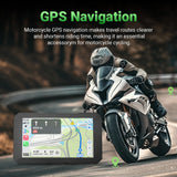 GPS Navigation Screen 5in HD Universal Motorcycle Android Head Unit Aoocci
