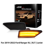 Smoked LED Side Marker for Ford Ranger 2019-2022 Car Interior Accessory iJDM