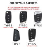 Suede Car Remote Key Case Cover for Volkswagen Golf Car Interior Accessory OEM