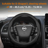 Leather Steering Wheel Cover for Nissan Qashqai Note