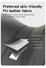 Leather Car Seat Headrest Cushion with Multi-Function Memory Foam Car Neck Pillow