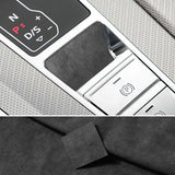 For Audi A6 A7 A7L(2019-2023) Sport Made of Alcantara Center Console Handbrake Button Knob Trim Sticker Interior Accessories